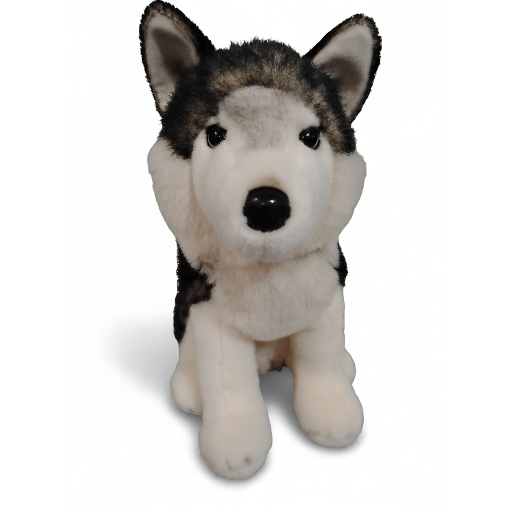 Douglas Atka Wolf Plush Toy Realistic Stuffed Animal Woodland Decor 10 Inch